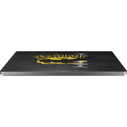 DC Comics Batman Dark Knight Logo Yellow & Black Universal Laptop 15in (12.2 x 8.8in) Skin